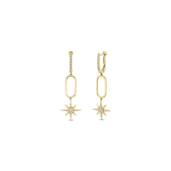 Doves 18k Yellow Gold Diamond Earrings 1/4 ct. tw.