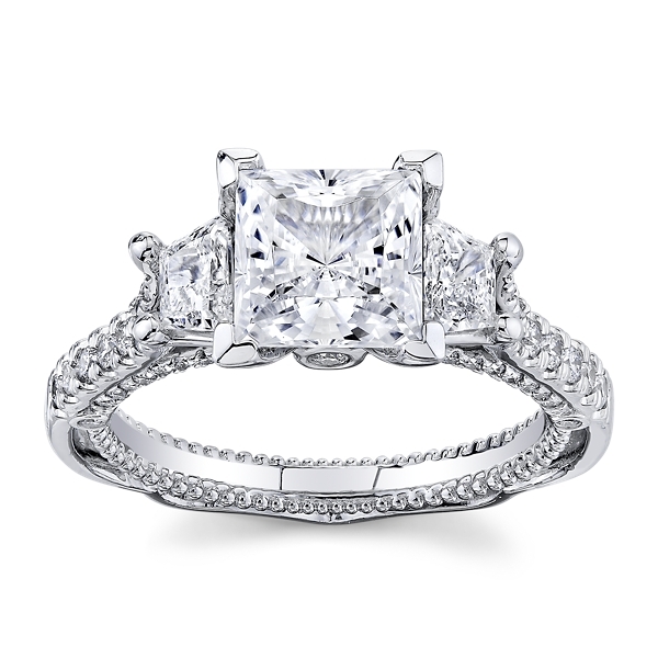 Verragio 18k White Gold Diamond Engagement Ring Setting 7/8 ct. tw.