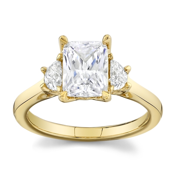 LUXE 14k Yellow Gold Diamond Engagement Ring Setting 1/4 ct. tw.