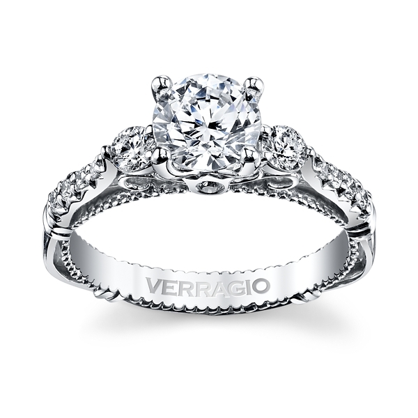 Verragio 14k White Gold Diamond Engagement Ring Setting 1/3 ct. tw.