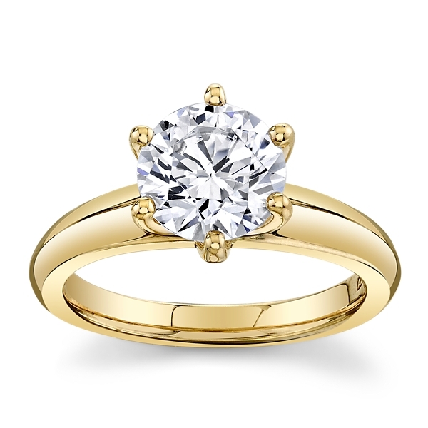 A.Jaffe 14k Yellow Gold Engagement Ring Setting
