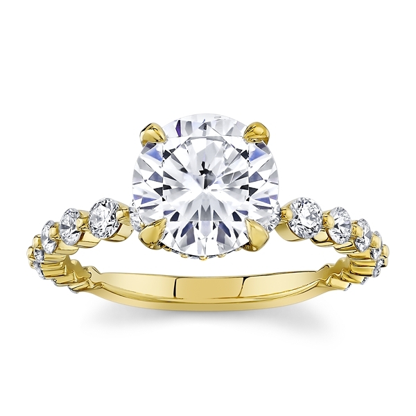 Michael M. 18k Yellow Gold Diamond Engagement Ring Setting 5/8 ct. tw.