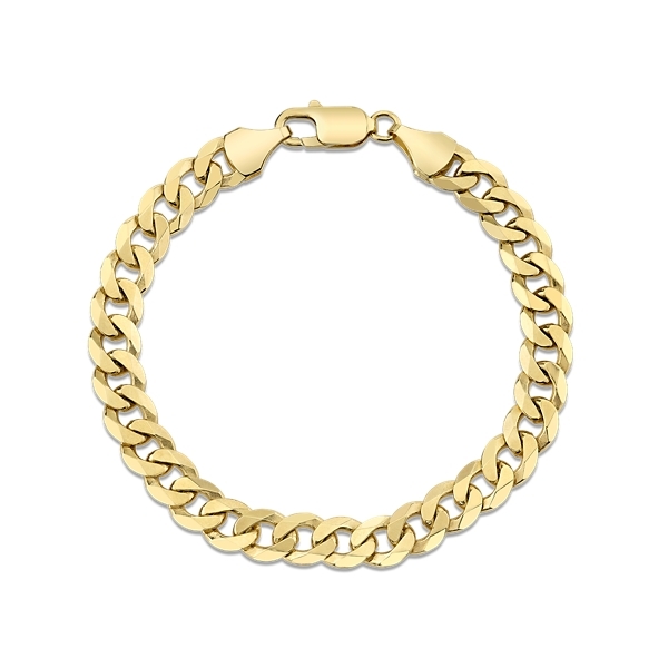 14k Yellow Gold 8" Curb Chain Bracelet