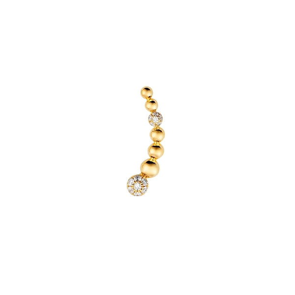 Sara Weinstock 18k Yellow Gold Diamond Ear Crawler 1/8 ct. tw.