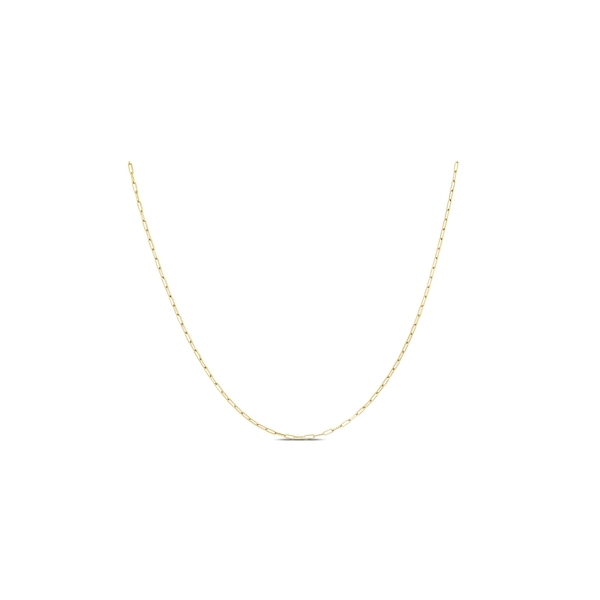 14k Yellow Gold 20" Paperclip Chain Necklace