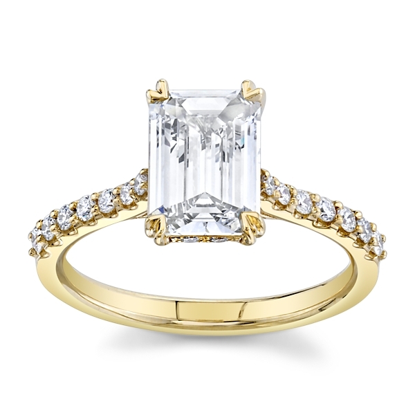 Christopher Designs Lab-Grown 14k Yellow Gold Diamond Engagement Ring 2 ct. tw.