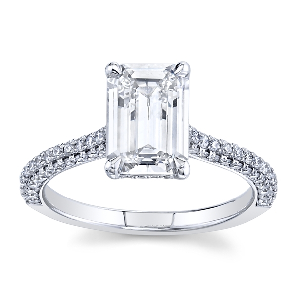 Christopher Designs Lab-Grown 14k White Gold Diamond Engagement Ring 2 1/4 ct. tw.