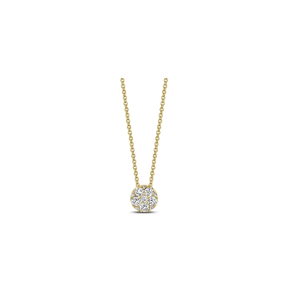 Memoire 18k Yellow Gold Diamond Necklace 3/8 ct. tw.