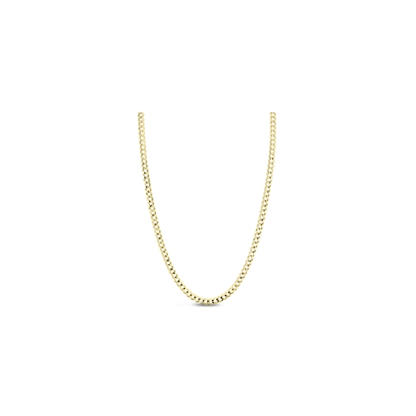 14k Yellow Gold 22" Curb Chain Necklace