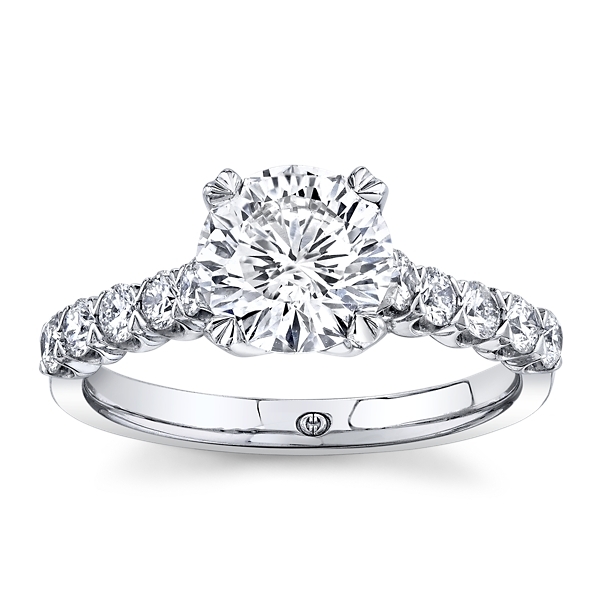 Christopher Designs 14k White Gold Lab-Grown Diamond Engagement Ring 2 ct. tw.