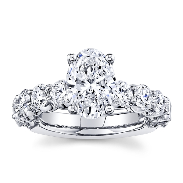 Eternalle Lab-Grown 14k White Gold Diamond Engagement Ring 3 3/4 ct. tw.