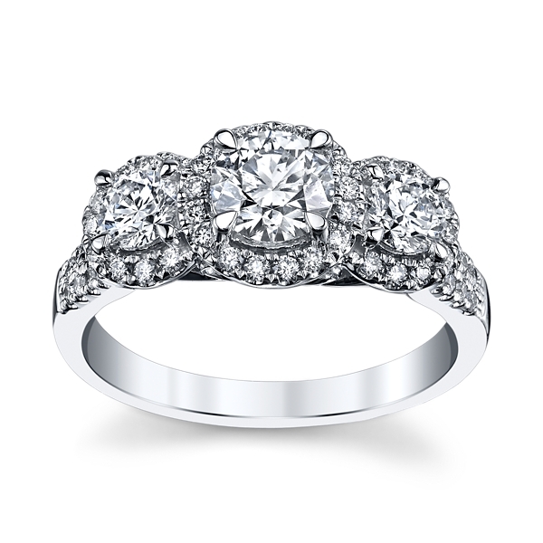Utwo 14k White Gold Diamond Engagement Ring 1 1/3 ct. tw.
