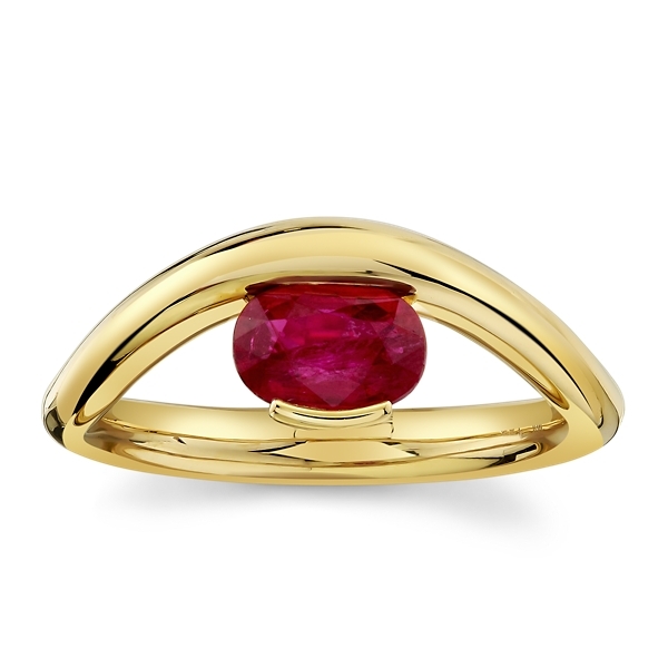 Mark Henry 18k Yellow Gold Ruby Fashion Ring