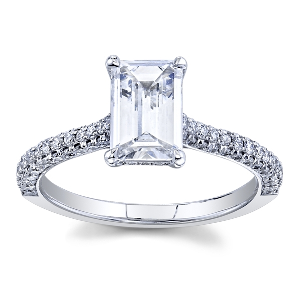 Christopher Designs Lab-Grown 14k White Gold Diamond Engagement Ring 1 1/2 ct. tw.
