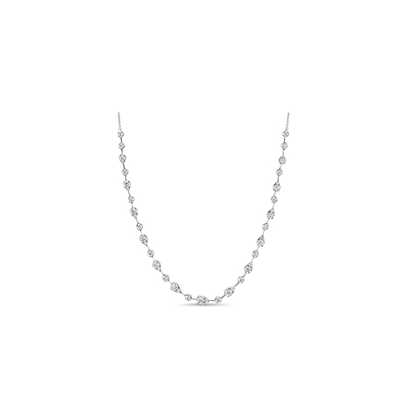 Memoire 18k White Gold Diamond Necklace 2 3/4 ct. tw.