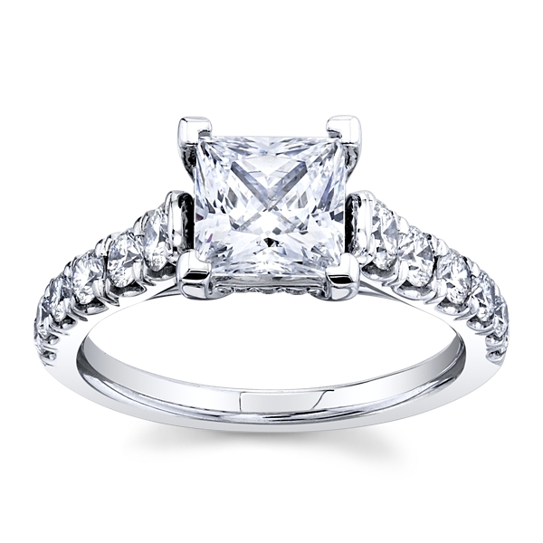Gabriel & Co. 14k White Gold Diamond Engagement Ring Setting 3/4 ct. tw.