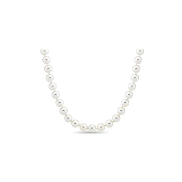 14k White Gold Japanese Cultured Pearl Necklace