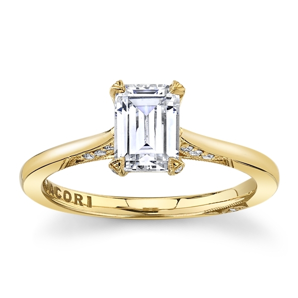 Tacori 18k Yellow Gold Diamond Engagement Ring Setting 1/6 ct. tw.