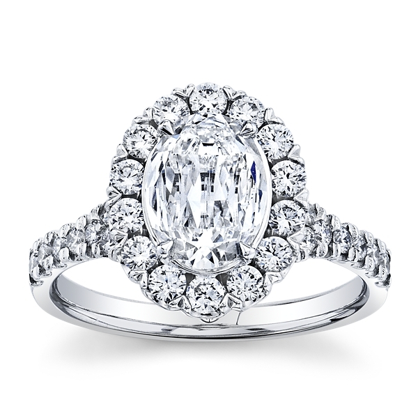 Christopher Designs Lab-Grown 14k White Gold Diamond Engagement Ring 2 ct. tw.