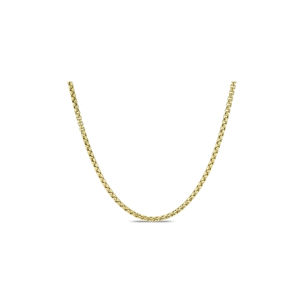 14k Yellow Gold 24" Box Chain Necklace