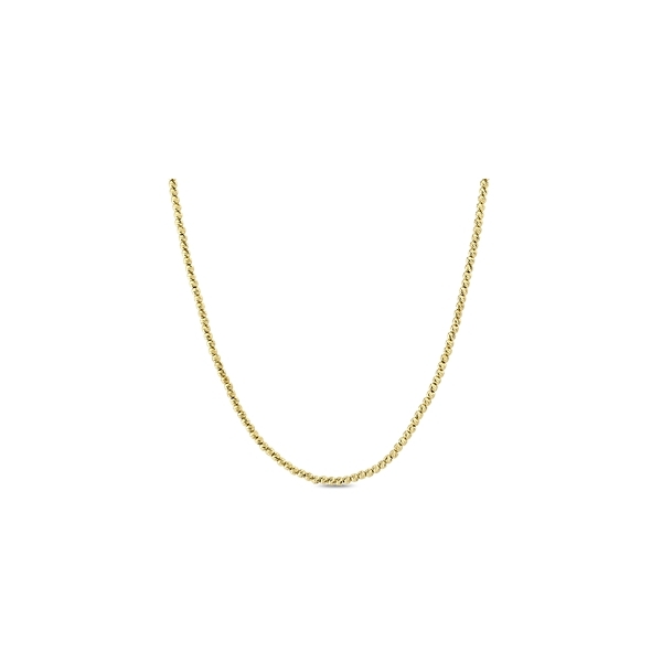 14k Yellow Gold 16" Bead Chain Necklace