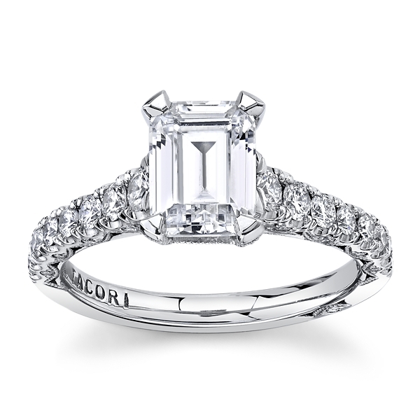 Tacori Platinum Diamond Engagement Ring Setting 5/8 ct. tw.