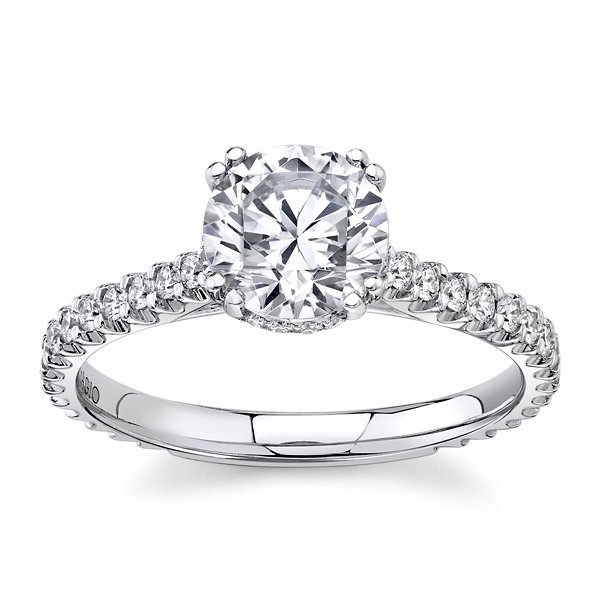 Verragio 14k White Gold Diamond Engagement Ring Setting 1/2 ct. tw.