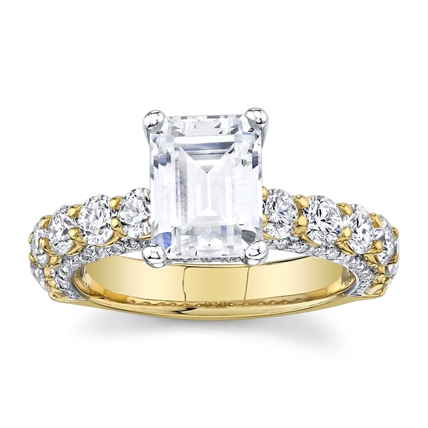 Verragio 18k Yellow Gold and 18k White Gold Diamond Engagement Ring Setting 1 1/2 ct. tw.