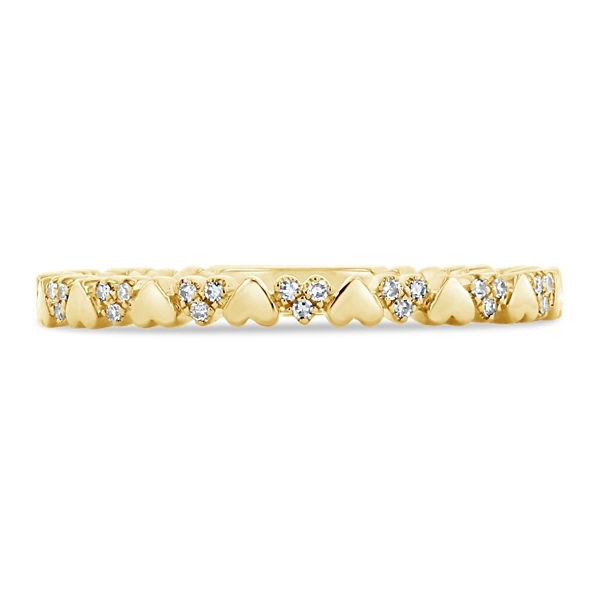 Shy Creation 14k Yellow Gold Diamond Wedding Ring .04 ct. tw.