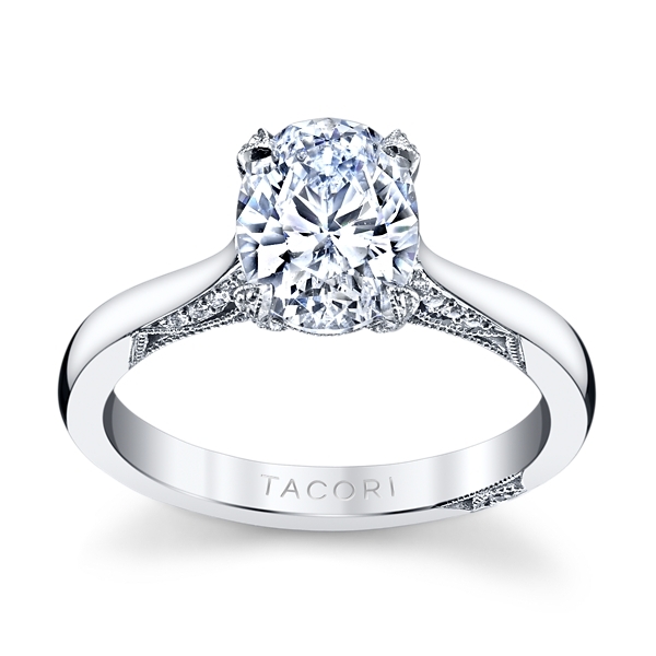 Tacori Platinum Diamond Engagement Ring Setting 1/5 ct. tw.