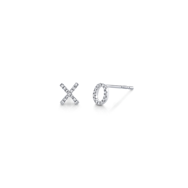 Shy Creations 14k White Gold Diamond Earrings 1/10 ct. tw.