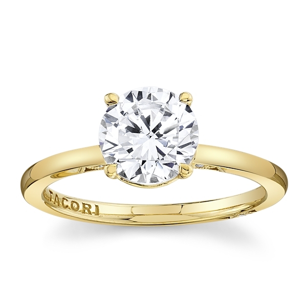 Tacori 18k Yellow Gold Diamond Engagement Ring Setting .03 ct. tw.