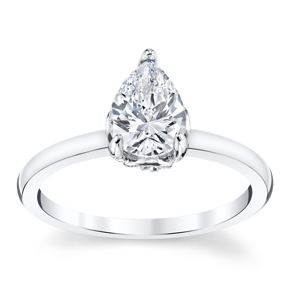 Kirk Kara 14k White Gold Diamond Engagement Ring Setting .05 ct. tw.