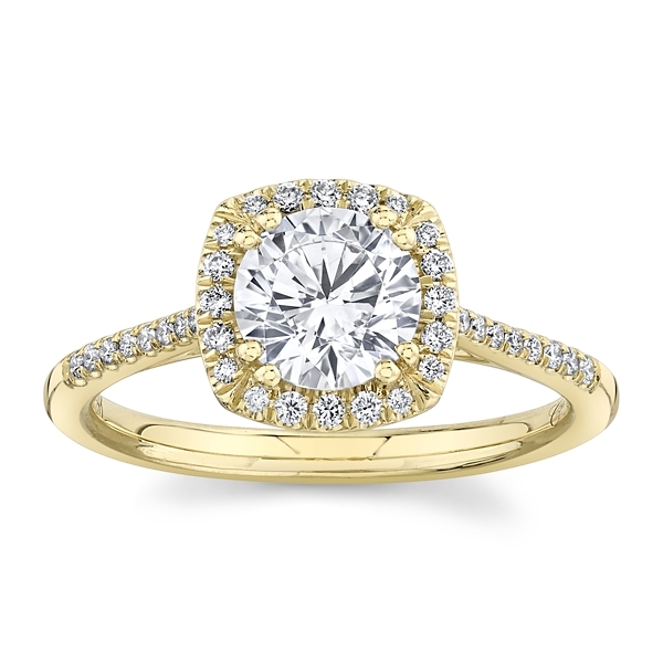 Coast Diamond 14k Yellow Gold Diamond Engagement Ring Setting 1/6 ct. tw.