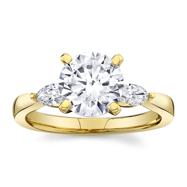 RB Signature 14k Yellow Gold Diamond Engagement Ring Setting 1/4 ct. tw.