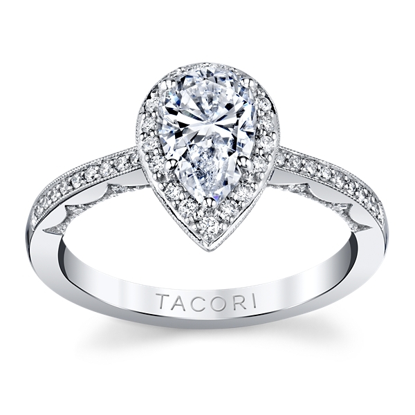 Tacori 14k White Gold Diamond Engagement Ring Setting 1/4 ct. tw.