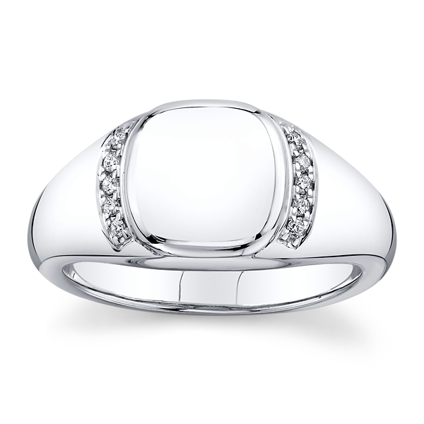 14k White Gold Diamond Fashion Ring .06 ct. tw.