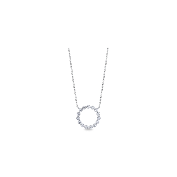 14k White Gold Diamond Necklace 1/3 ct. tw.