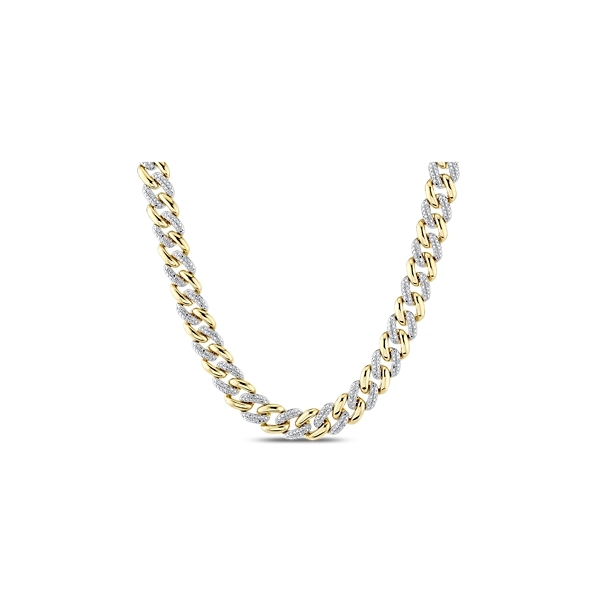 14k Yellow Gold Diamond Necklace 1/2 ct. tw.