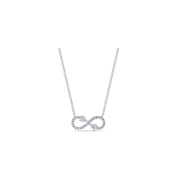 Shy Creation 14k White Gold Diamond Necklace 1/5 ct. tw.