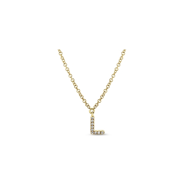 Shy Creation 14k Yellow Gold Diamond Necklace .03 ct. tw.