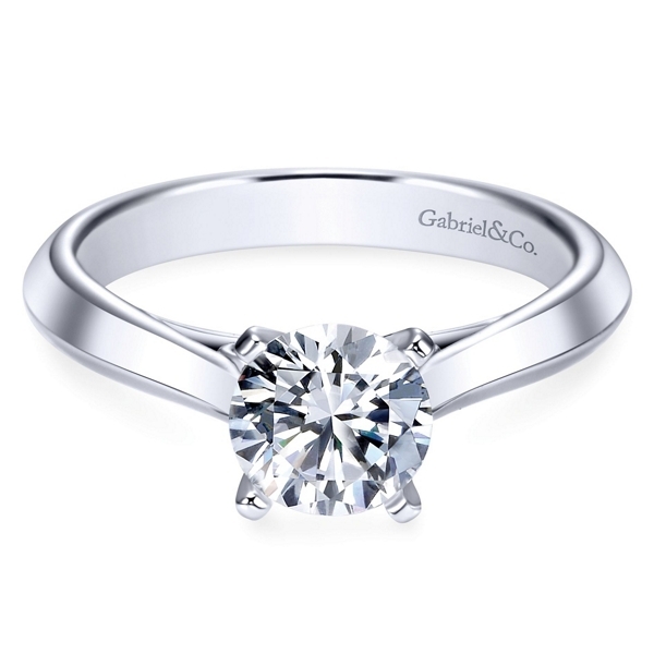 Gabriel & Co. 14k White Gold Engagement Ring Setting