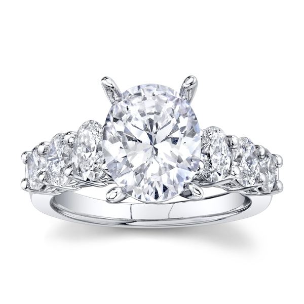 RB Signature The Clara 14k White Gold Diamond Engagement Ring Setting 1 ct. tw.