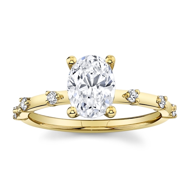 RB Signature 14k Yellow Gold Diamond Engagement Ring Setting .08 ct. tw.