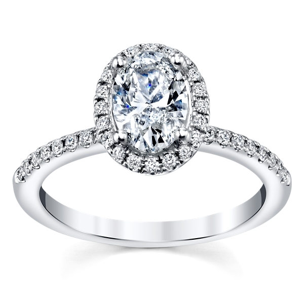 Cherish 14k White Gold Diamond Engagement Ring Setting 1/4 ct. tw.