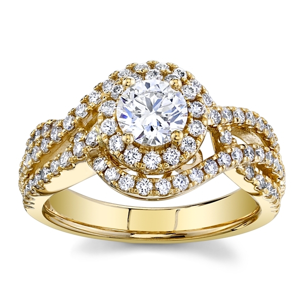 Eternalle Lab-Grown 14k Yellow Gold Diamond Engagement Ring 1 1/2 ct. tw.