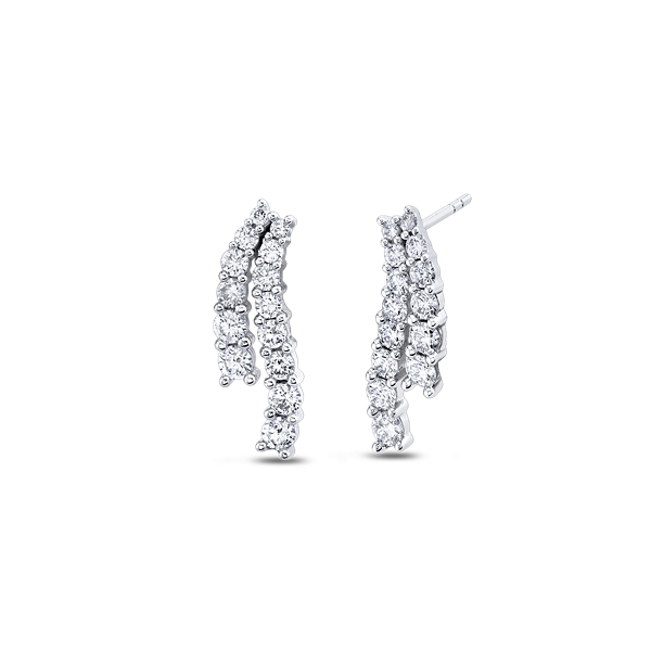 Eternalle Lab-Grown 14k White Gold Diamond Earrings 1 1/4 ct. tw.