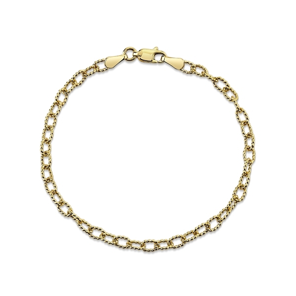 14k Yellow Gold 7.5" Forentina Chain Bracelet