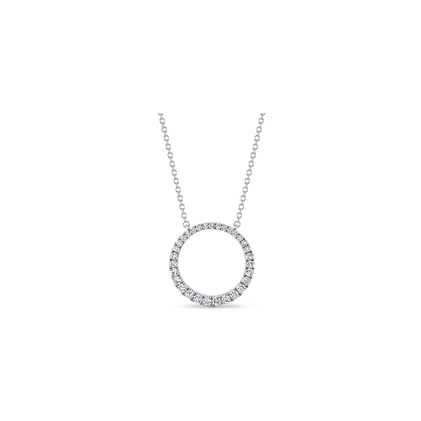 Memoire 18k White Gold Diamond Necklace 1/2 ct. tw.