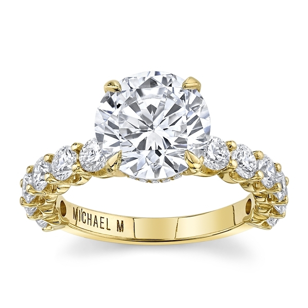 Michael M. 18k Yellow Gold Diamond Engagement Ring Setting 1 ct. tw.